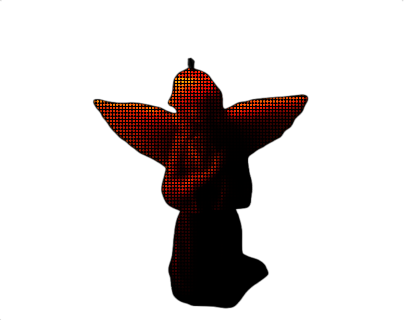 vela de angel oscurecida